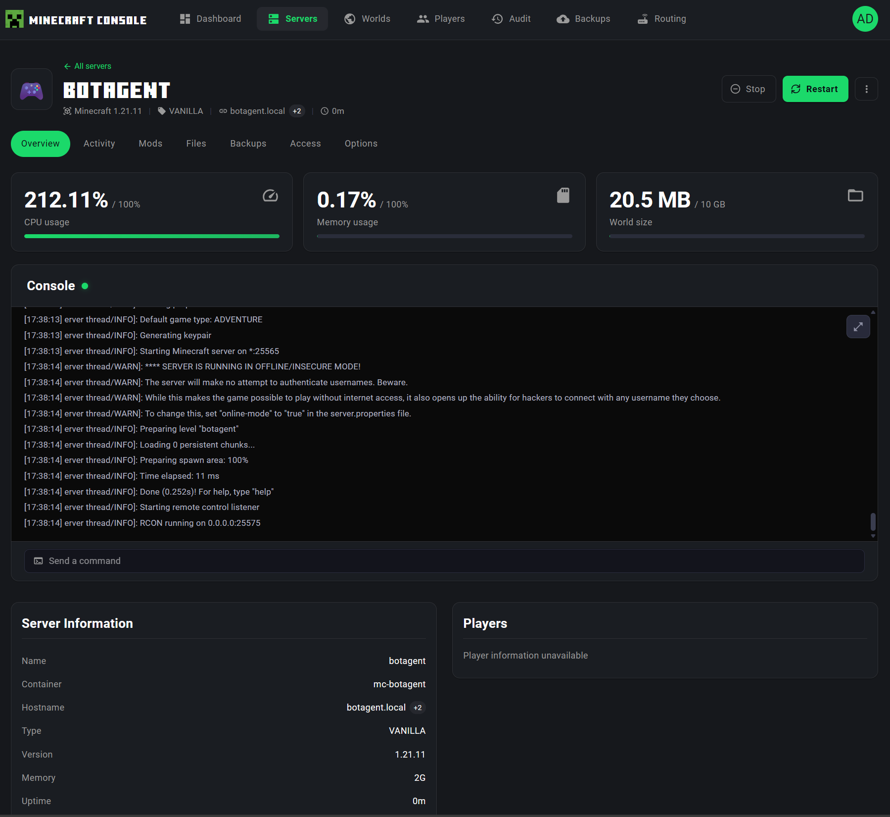 Server Overview